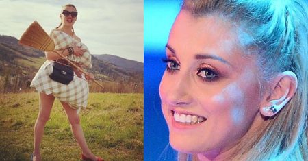Zapomniana Justyna Żyła walczy o atencję, wywijając miotłą i "szanelką" na polanie. Stylowa? (FOTO)