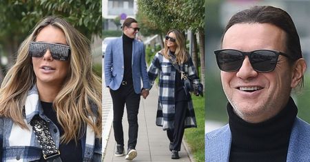 Małgorzata Rozenek w towarzystwie uśmiechniętego Radzia i torebki za 21 TYSIĘCY drepcze do gabinetu medycyny estetycznej (ZDJĘCIA)
