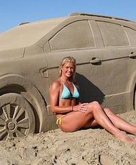 Samochód złodziejem... plażowego piasku!