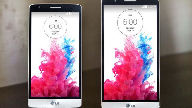 Od lewej: LG G3 S oraz LG G3