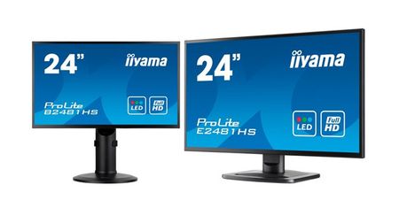 Dwa nowe monitory iiyama: hi-endowy E2481HS oraz biznesowy B2481HS