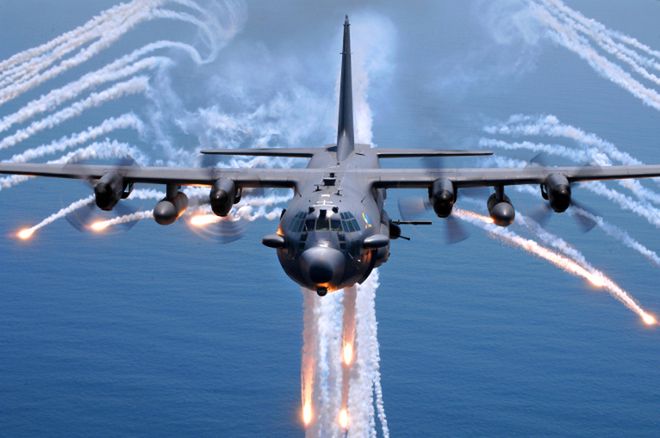 Samolot C-130 Gunship. Jedna z najpotężniejszych broni NATO