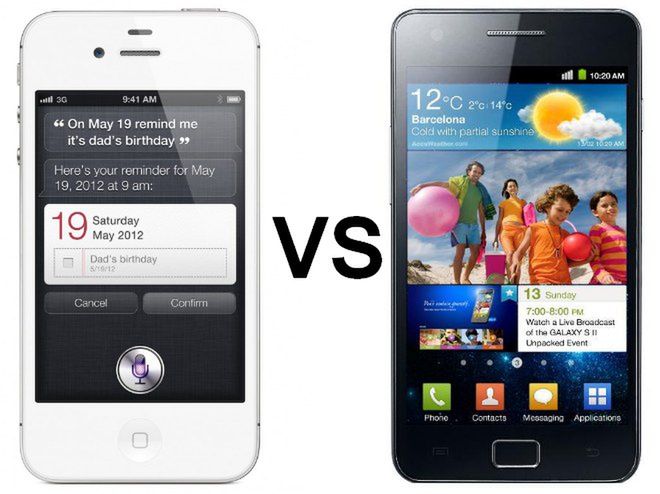 iPhone 4S vs Samsung Galaxy S II - test grawitacyjny