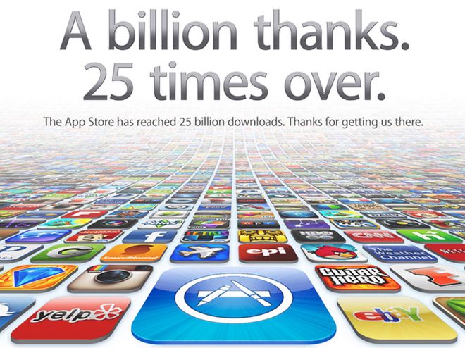 App Store: ponad 25 mld pobrań