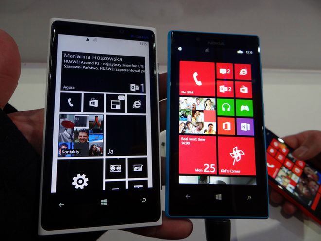 Od lewej: Lumia 920 i Lumia 720