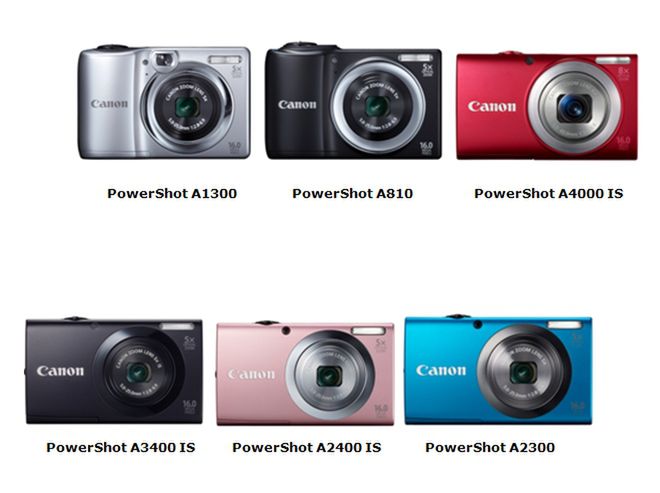 Nowe kompaktowe aparaty Canona - seria PowerShot A