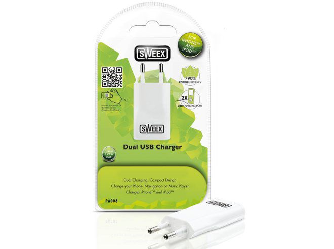 Sweex Dual USB Charger - ładowarka z dwoma portami USB
