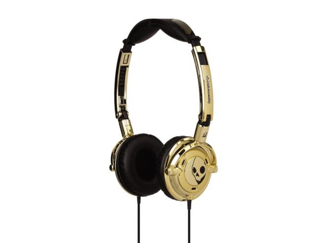 Złote słuchawki od Skullcandy