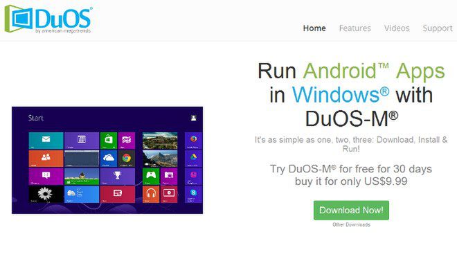 DuOS-M - włącz Androida na komputerze z Windowsem
