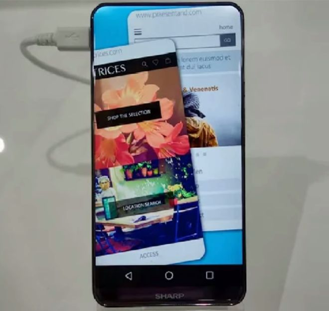 Sharp prezentuje pierwszy smartfon bez ramek