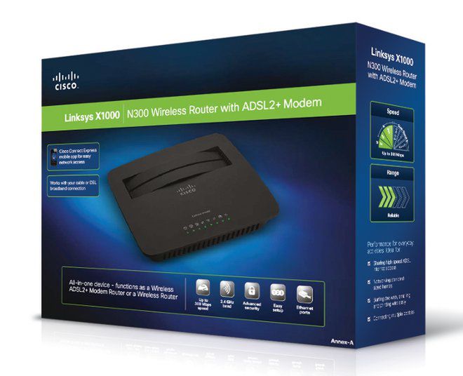 Router Linksys X1000 z modemem do Neostrady