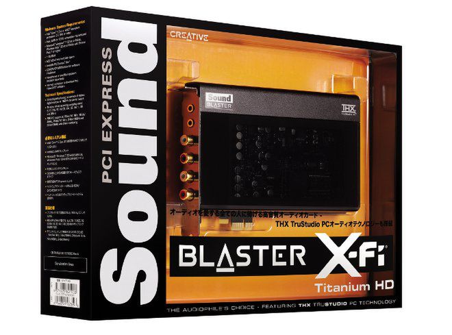Wewnętrzna karta dźwiękowa 7.1: Sound Blaster X-Fi Titanium HD
