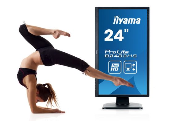 iiyama B2483HS - wyginaj śmiało monitor