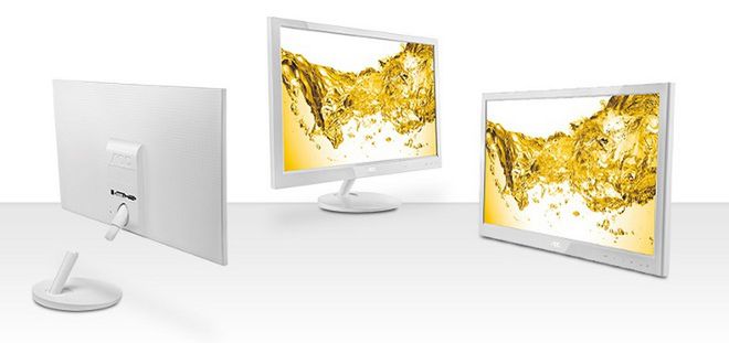 Biały monitor Full HD: AOC e2451Fh