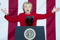 Koniec kampanii wyborczej Clinton w "amerykańskim stylu"