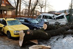Silny wiatr halny powrócił w Tatry; premier przyjeżdża do Zakopanego