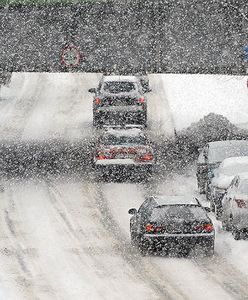 Karambol na autostradzie A4 - trudne warunki na drodze