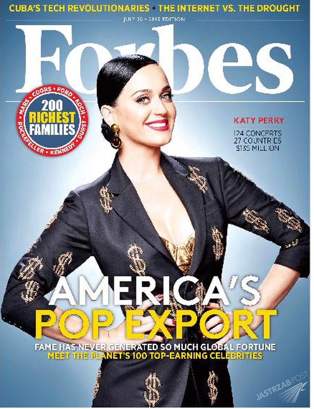 Katy Perry na okładce Forbesa