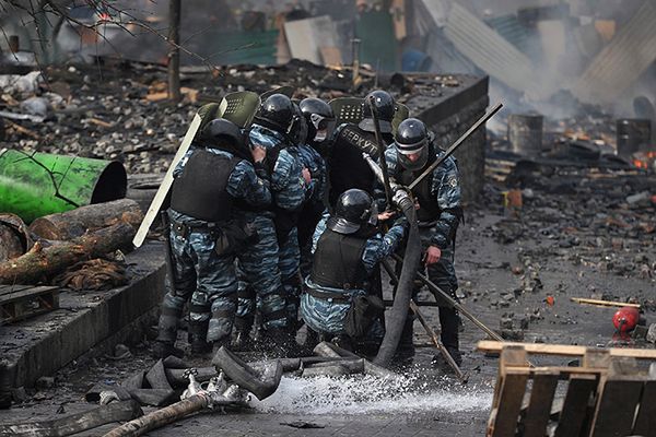 Ukraińskie oddziały specjalne milicji Berkut zlikwidowane