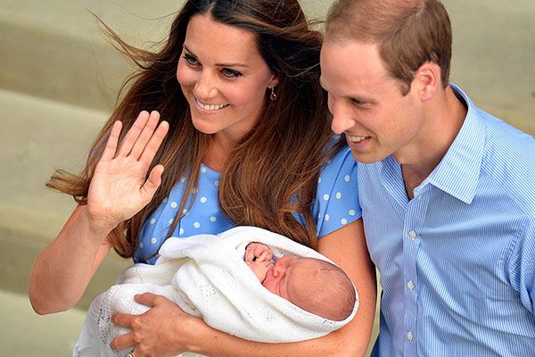 Księżna Kate, książę William i George