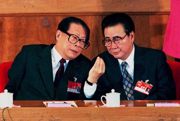 Jiang Zemin i Li Peng w 1995 roku