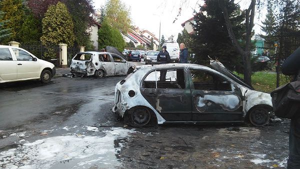 Podpalone samochody w Gdańsku
