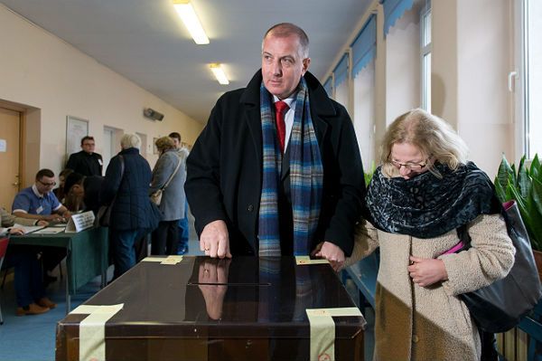 Prezydent Wrocławia Rafał Dutkiewicz z żoną Anną