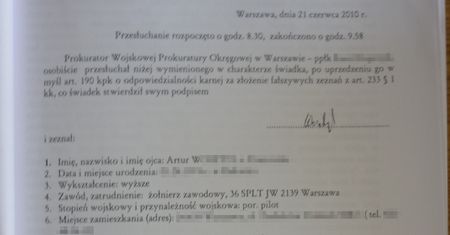 Adresy i telefony świadków ws. Smoleńska wyciekły z prokuratury do internetu