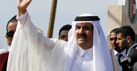 Emir Kataru z historyczną wizytą w Strefie Gazy