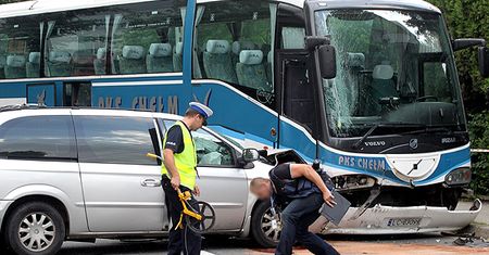 Wypadek autokaru przewożącego dzieci w Poroninie