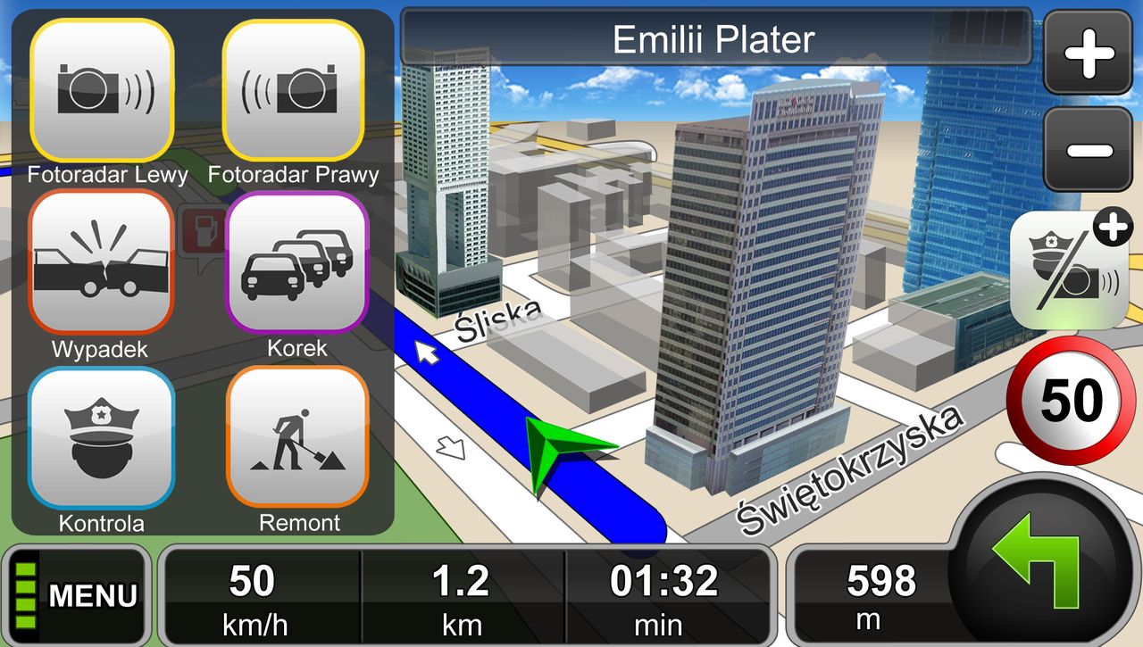 Ostrzeganie przed fotoradarami i nie tylko w nowej MapaMap