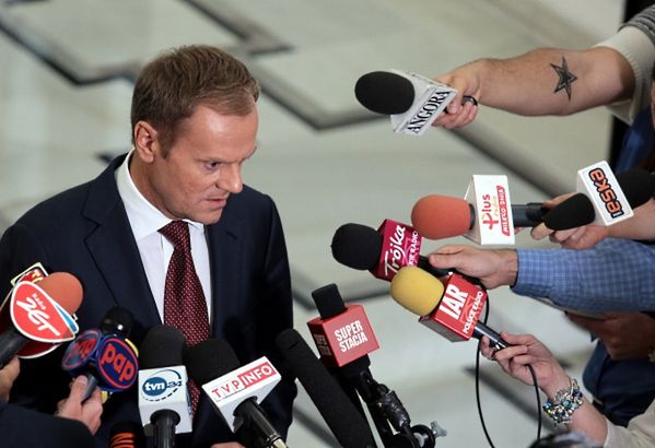 Tusk: informacje o powołaniu Kluzik-Rostkowskiej - niezgodne z prawdą