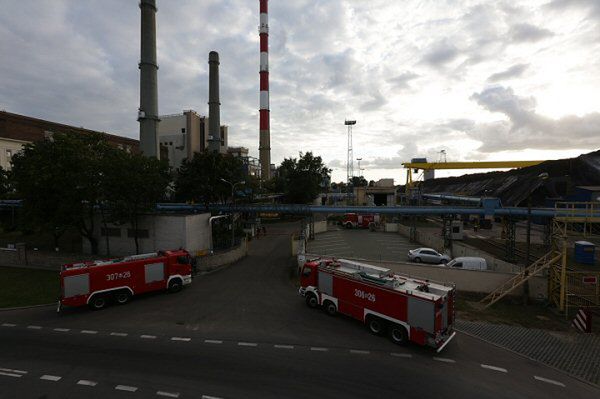 Pożar w Elektrociepłowni Żerań w Warszawie