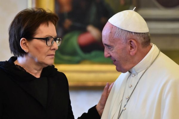 Premier Ewa Kopacz w Watykanie. Prywatna audiencja u papieża Franciszka