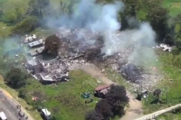 Pożar i eksplozja w kolumbijskiej fabryce fajerwerków