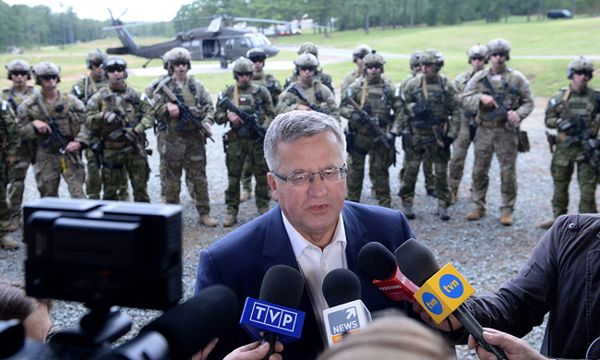 Bronisław Komorowski: Polska udziela politycznego poparcia akcji USA w Syrii