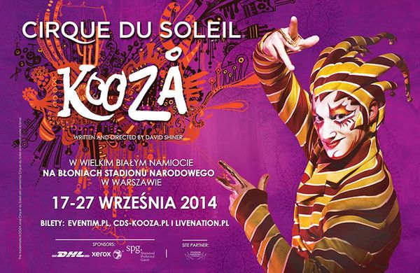 Przedstawienie Kooza Cirque du Soleil - 15 dodatkowych przedstawień w Polsce