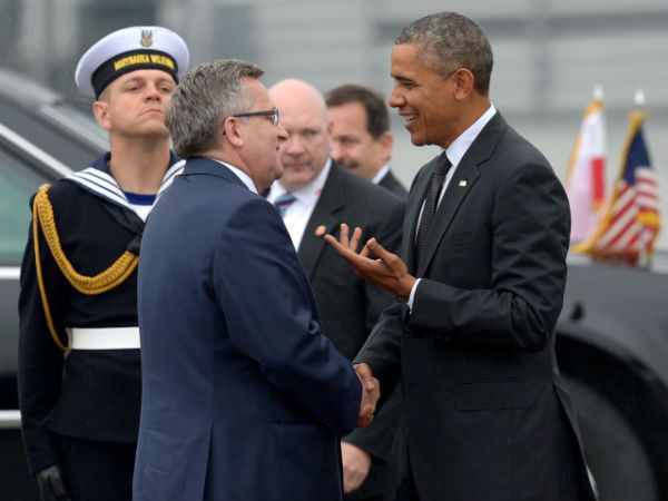 Barack Obama przyleciał do Warszawy