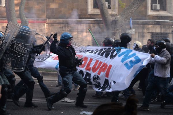 30 osób rannych podczas antyrządowej manifestacji w Rzymie