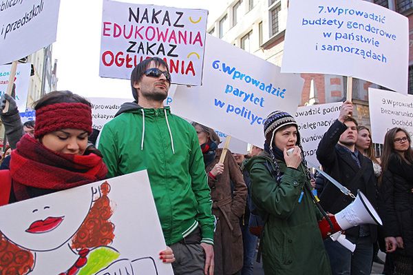 Trójmiejska Manifa pod hasłem "Solidarność? 21 lat zakazu aborcji"