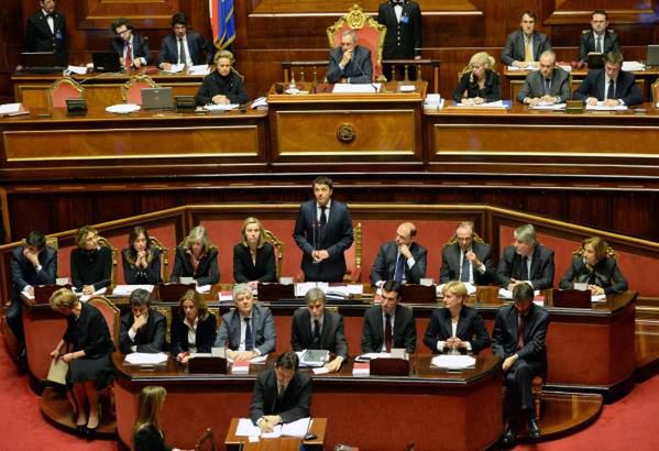 Wotum zaufania Senatu dla rządu Matteo Renziego
