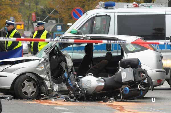 Policjant zginął w wypadku drogowym