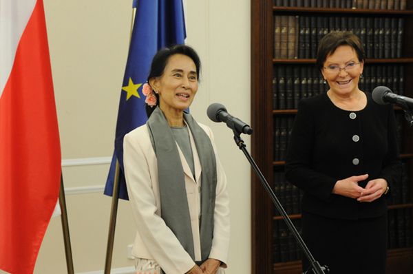 Aung San Suu Kyi z wizytą w polskim parlamencie