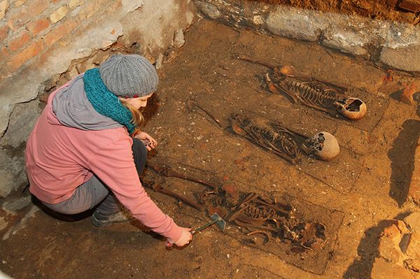 Szczątki ludzkie odkryte podczas remontu najstarszej polskiej szkoły