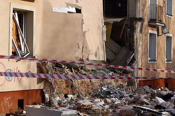 Tragedia w Gliwicach - 1 osoba zginęła 9 rannych w wybuchu