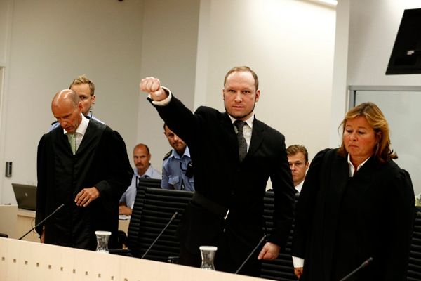 Ulga w Norwegii po wyroku ws. Andersa Breivika