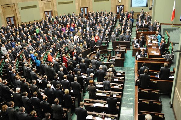 Sejm uczcił wyklętych, oni wyszli z sali