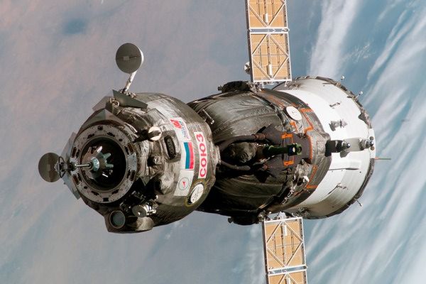Udane dokowanie statku Sojuz