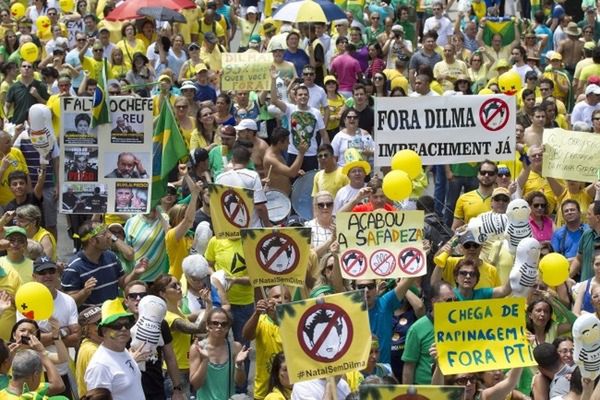 Wielotysięczne demonstracje przeciwników brazylijskiej prezydent Rousseff