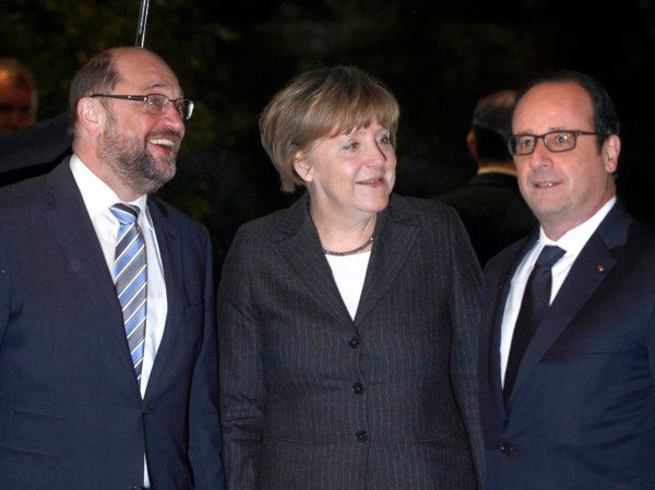 Angela Merkel i Francois Hollande spotkali się w Strasburgu